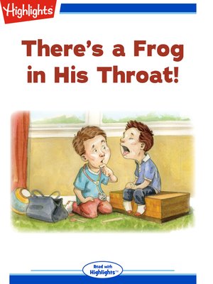 cover image of There's a Frog in His Throat